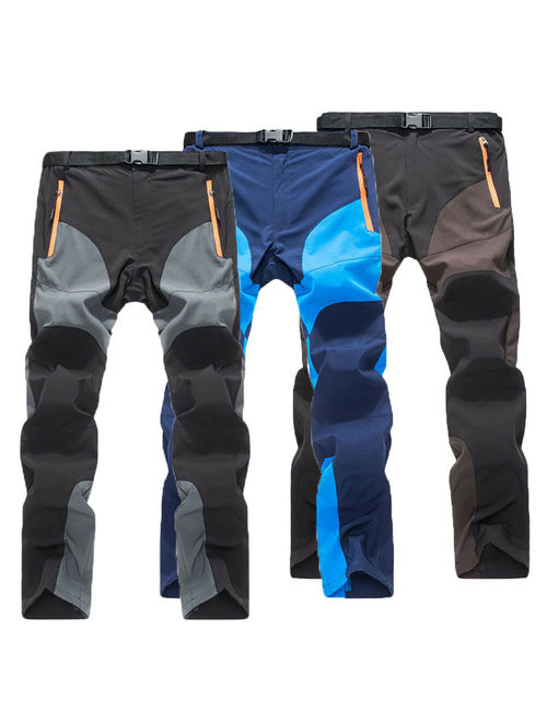 Hirigin Men's Outdoor Mens Soft shell Camping Tactical Cargo Pants Combat Hiking Trousers