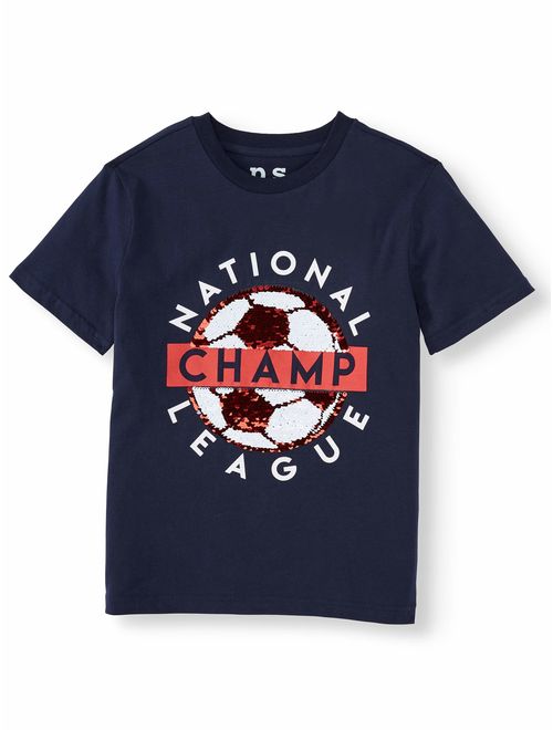 p.s.09 from aeropostale Reverse Sequins National League Champs T-Shirt (Little Boys & Big Boys)
