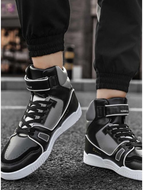 Shein Men Perforated Detail Velcro Strap Sneakers