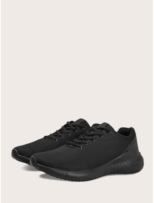 Shein Men Lace-up Front Wide Fit Sneakers