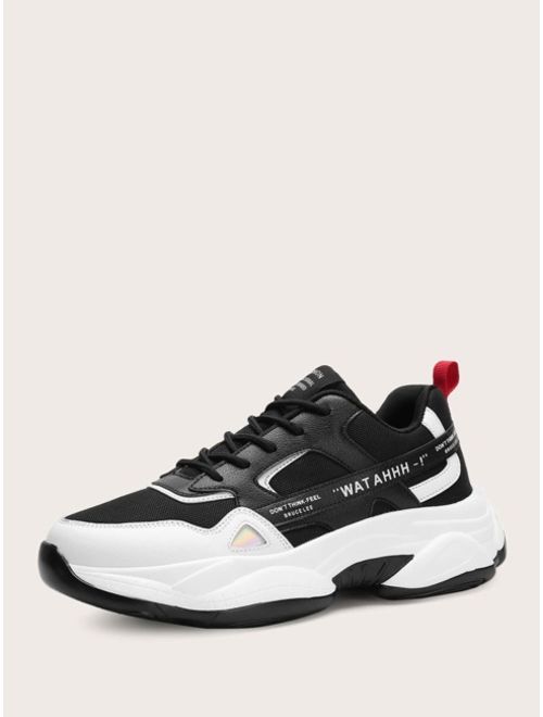 Shein Men Lace-up Front Chunky Sneakers