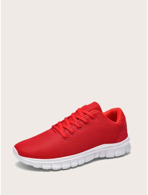 Shein Men Lace-up Front Wide Fit Sneakers