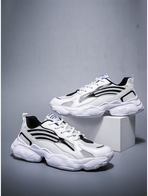 Shein Men Lace-up Front Chunky Sneakers