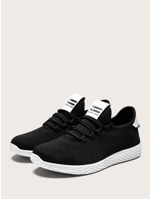 Shein Men Lace-up Front Wide Fit Trainers