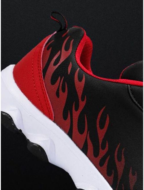 Shein Men Letter Graphic Lace-up Front Sneakers