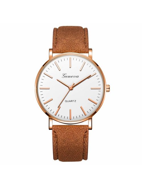 LUCAMORE Mens Quartz Watch,Luxury Temperament Minimalist Business Date Display Analog Wrist Watches Mesh Leather Strap