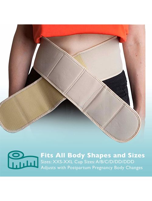 Pump Strap Hands-Free Pumping & Nursing Bra - Pump More in Less Time - Fits All Moms, Adjusts with Body