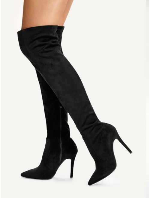 Shein Over The Knee High Heel Boots