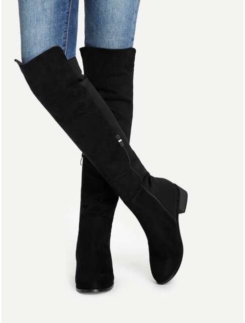 Shein Knee Length Plain Boots