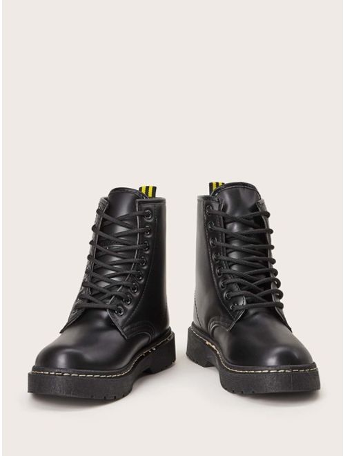 Shein Lace-up Front Combat Boots