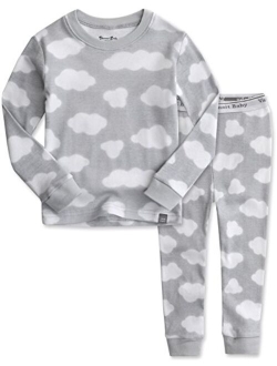 VAENAIT BABY 12M-7T Kids Unisex Boys & Girls 100% Cotton Sleepwear Pajamas 2pcs Set Prism/Cloud