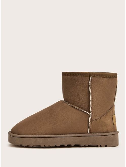 Shein Faux Fur Lined Snow Boots