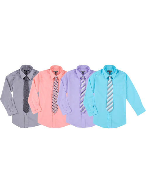George Boys Special Occasion Dressy Shirts and Tie Set - Your Choice