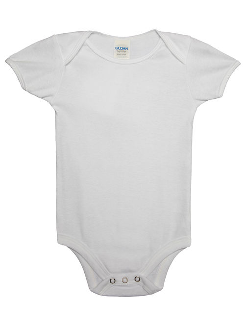 Gildan Baby Short-Sleeve Ribbed Bodysuit, 3pk