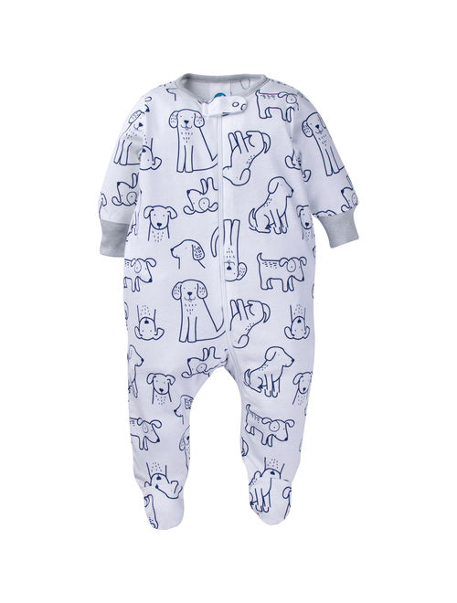 Onesies Brand Baby Boy Sleep 'N Play Pajamas, 4-Pack
