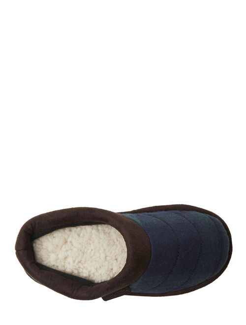 Dearfoams Boys Quilted Clog Slippers