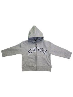 New York City Infant Baby Zippered Hoodie Sweatshirt Gray 24 Months