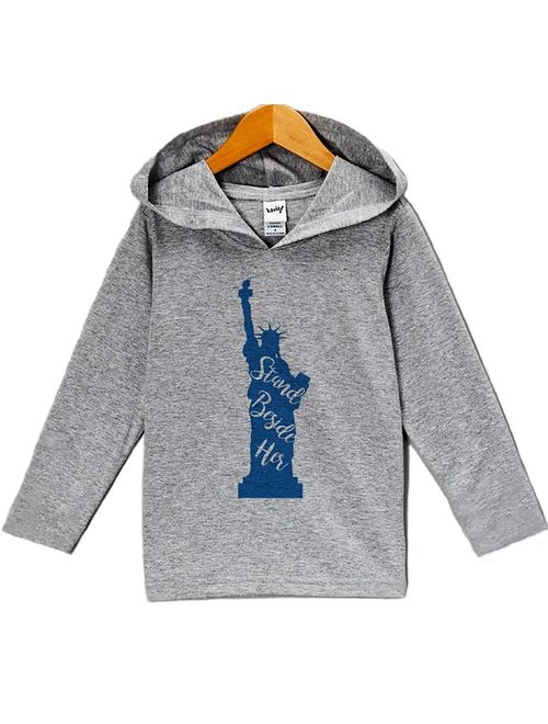 Custom Party Shop Kid's Statue of Liberty 4th of July Hoodie Pullover - 3T