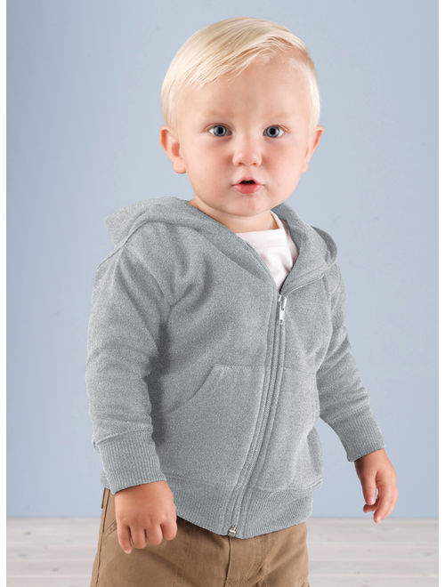 Rabbit Skins Infant Fleece Zip Front Pockets Sweatshirt