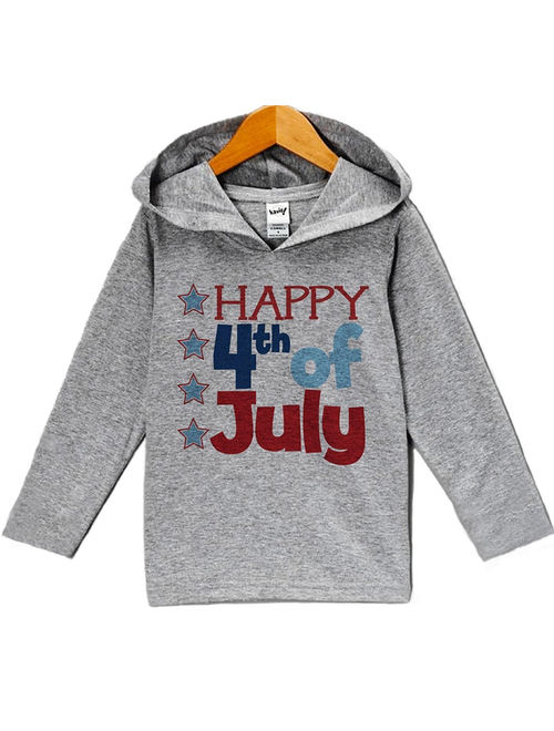 Custom Party Shop Baby Boy's Happy 4th of July Hoodie Pullover - 6 Months