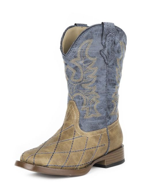 Roper Western Boots Boys Stitch Tan 09-119-1900-0080 TA