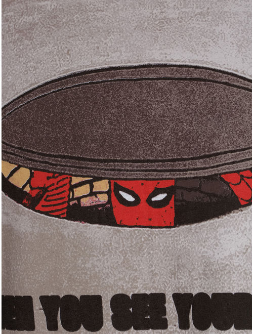 Men's and Big Men's Marvel Spiderman Hiding from Crush Graphic T-shirt