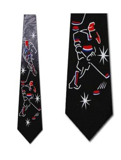Hockey Images (Black) Necktie Mens Tie
