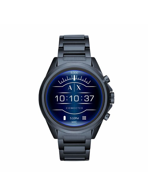 Armani Exchange Men's Smartwatch Powered with Wear OS by Google with Heart Rate, GPS, NFC, and Smartphone Notifications