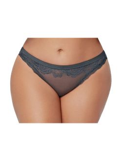 Lacy Line Sexy And Comfy Lace And Mesh Plus Size Thong