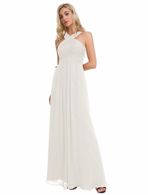 Alicepub Chiffon Bridesmaid Dresses Long Formal Dresses Prom Evening Gown