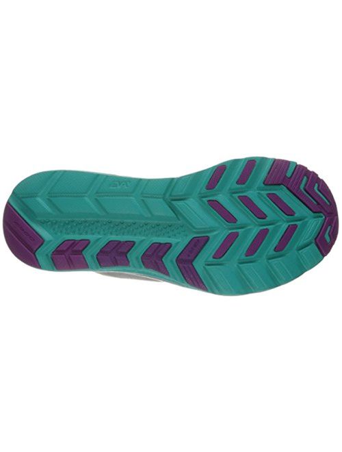 Saucony Women's Kinvara 8 Running Shoe, Grey/Teal/Purple, 5.5 B(M) US