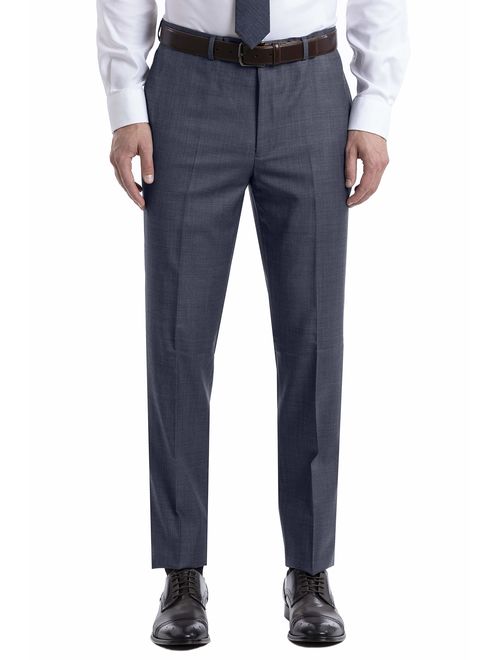 Calvin Klein Men's Slim Fit Stretch Suit Separates-Custom Jacket & Pant Size Selection, Blue, 34X30