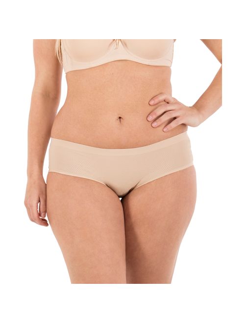 Womens Panties S-Plus Sizes Seamless No-Show Laser Cut Bikini Underwear 6 Pack