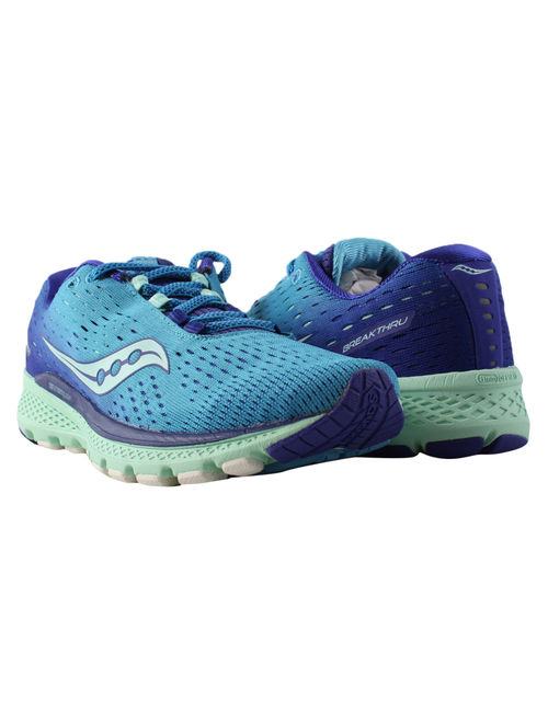 Saucony Women's Breakthru 3 Blue / Mint Ankle-High Running Shoe - 5.5M