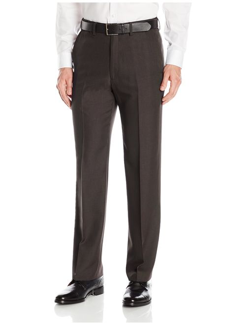 Haggar Men's Travel Performance Mini Tic Classic Fit Plain Front Suit Separate Pant