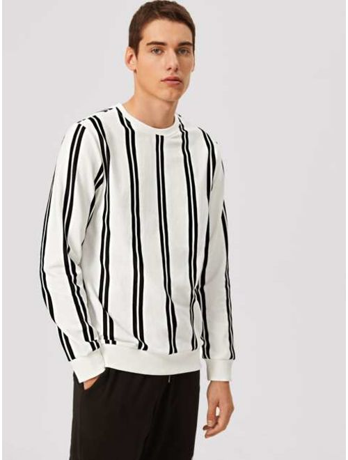 Shein Men Striped Print Pullover