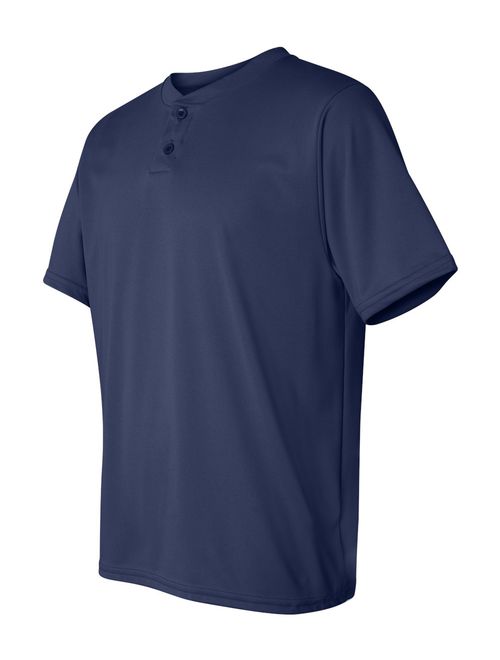 Augusta WICKING TWO-BUTTON JERSEY NAVY S