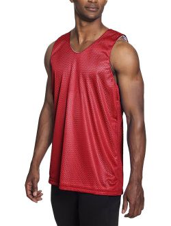 Ma Croix Men's Reversible Basketball Jersey Breathable Tank Top