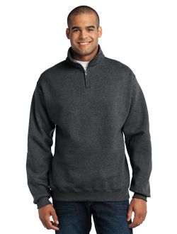 Jerzees Men's Quarter-Zip Cadet Collar Pullover Sweatshirt