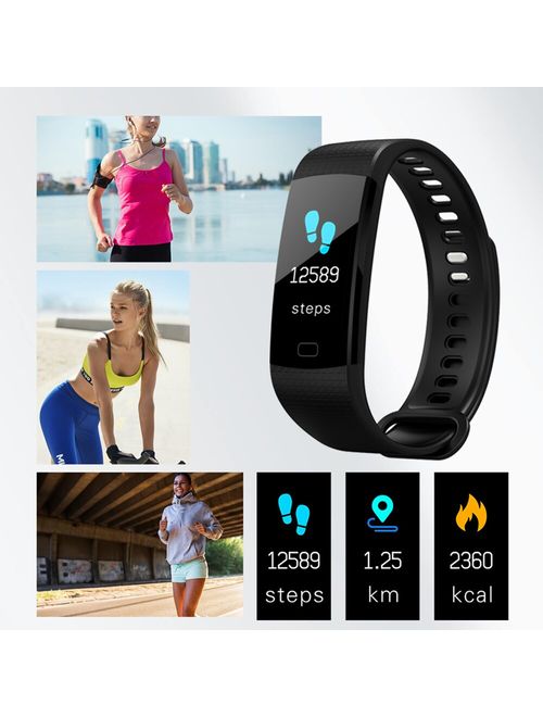 Y5 Smart Band Bracelet Heart Rate Monitor Pedometer Fitness Tracker Smart Watch Smart Wristband IOS