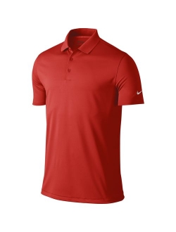 Men's Polyester Solid Short Sleeve Dry Victory Polo T-Shirt