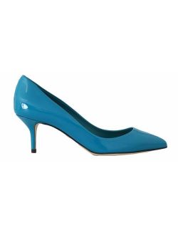 Blue Patent Leather Pumps