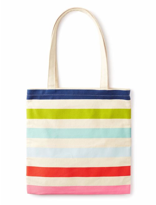 Kate Spade New York Canvas Book Tote with Interior Pocket,
