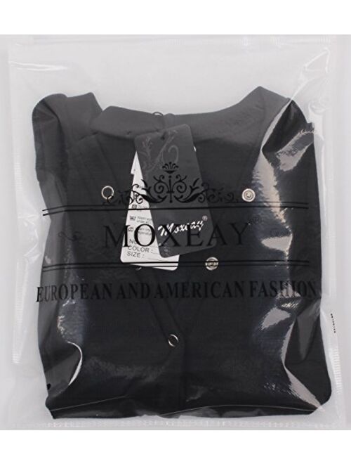 Moxeay Womens Long Sleeve Shorts V Neck One Piece Bodysuit Bodycon Rompers Overall