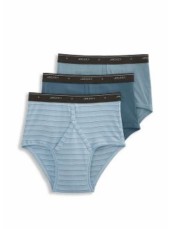 Men's Cotton Solid atyar Underwear Classic Full Rise Brief - 3 Pack