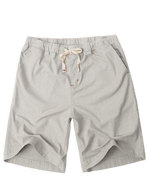 H2H Men's Casual Linen Short Summer Baggy Bending Pants