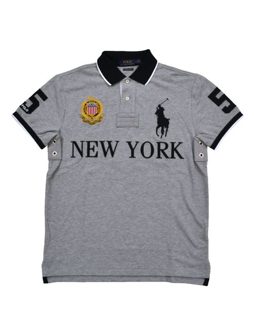Polo Ralph Lauren Mens Custom Slim Fit Mesh City Polo Shirt