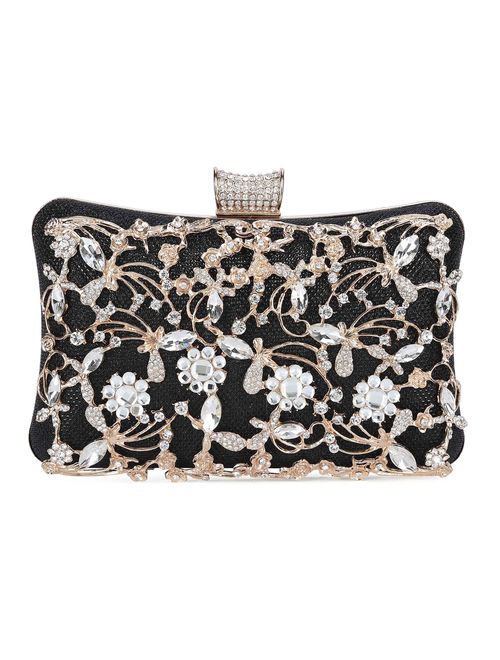 Tanpell Womens Crystal Clutche Bag Fashion Diamond Evening Party Bag