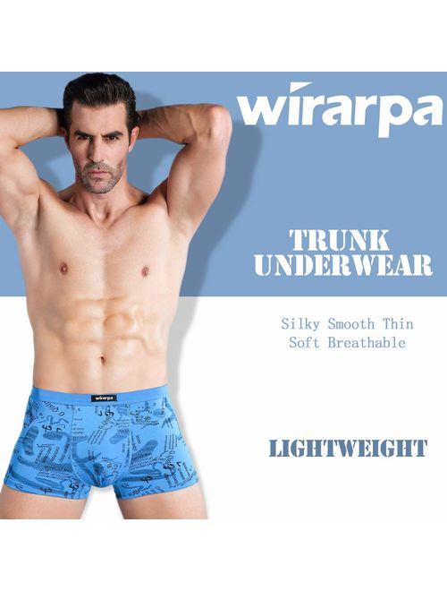 Buy wirarpa Men's Breathable Modal Microfiber Trunks Underwear Covered Band  Multipack online