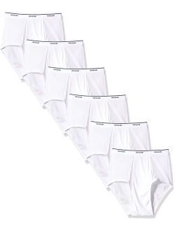 Men's 6-Pack Classic White Brief Extended Sizes